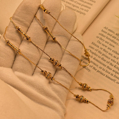 Fancy Gold Coated Mala Chain
