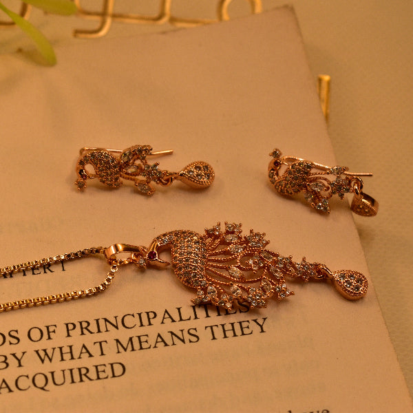 Beautiful Peacock Necklace Set