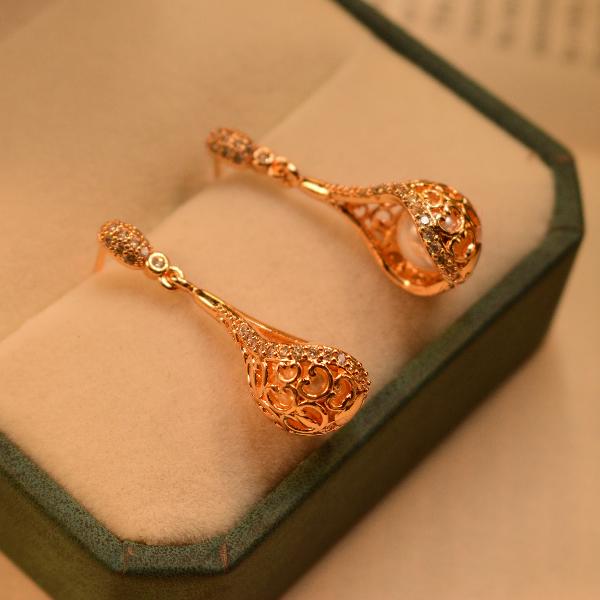 Beautiful Nest Gold Coated Earings