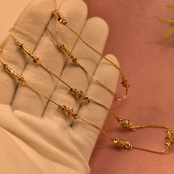 Fancy Gold Coated Mala Chain
