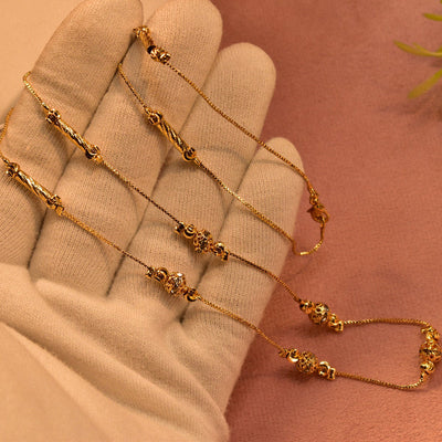 Fancy Gold Coated Mala Chain