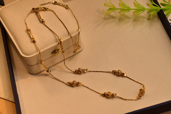 Fancy Gold Coated Mala Chain